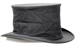 Moe Howard's Collapsible Top Hat, Likely Worn on Stage -- No Size Listed, Though Inner Circumference Measures Approximately 22'' -- Dobbs Fifth Avenue Black Satin Hat Is Near Fine